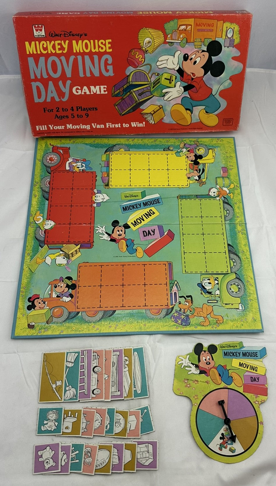 Mickey Mouse Moving Day Game - 1980 - Whitman - Great Condition