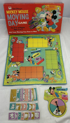 Mickey Mouse Moving Day Game - 1980 - Whitman - Great Condition