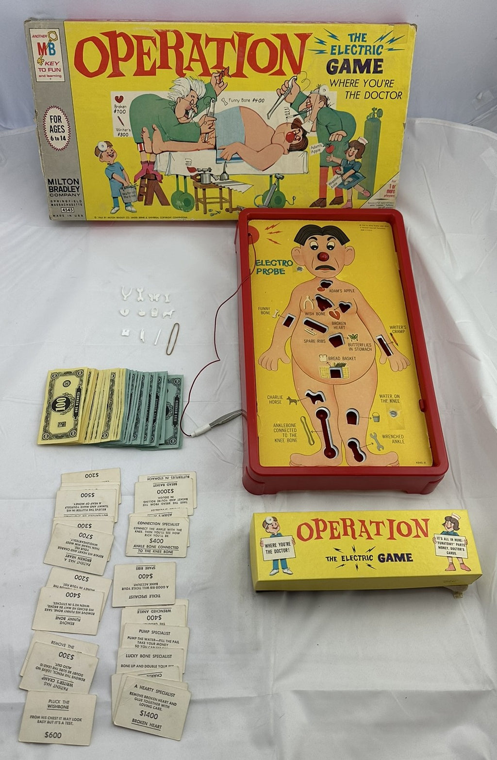 Operation Game - 1965 - Milton Bradley - Very Good Condition