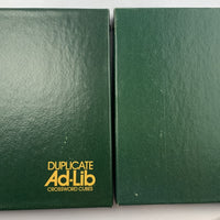 Duplicate Ad Lib Crossword Cubes Game - 1976 - E.S. Lowe - Good Condition