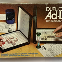 Duplicate Ad Lib Crossword Cubes Game - 1976 - E.S. Lowe - Good Condition
