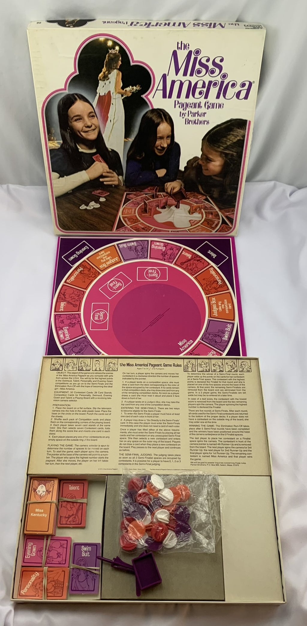 The Miss America Pageant Game - 1974 - Parker Brothers - Great Condition