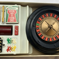 Nick the Greek Casino Games Horse Race, Backgammon, Chess, Checkers - E.S. Lowe - Good Condition