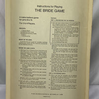 The Bride Game - 1971 - Selchow & Righter - Very Good Condition