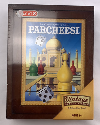 Parcheesi Game of India Wood Box Book Edition - 2005 - Hasbro - New/Sealed