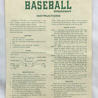 Baseball Strategy Game - 1962 - Avalon Hill - Very Good Condition