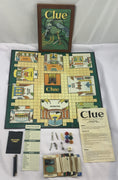 Clue Wood Bookshelf Game - 2005 - Parker Brothers - Great Condition