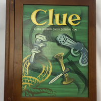 Clue Wood Bookshelf Game - 2005 - Parker Brothers - Great Condition