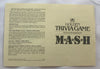 Trivia Game: M.A.S.H. Edition Game - 1984 - Golden - Great Condition