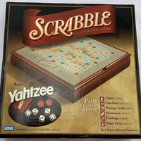 Scrabble Luxary Deluxe Set Yahtzee Chess Cards Dominoes - 2005 - Hasbro - New/Sealed