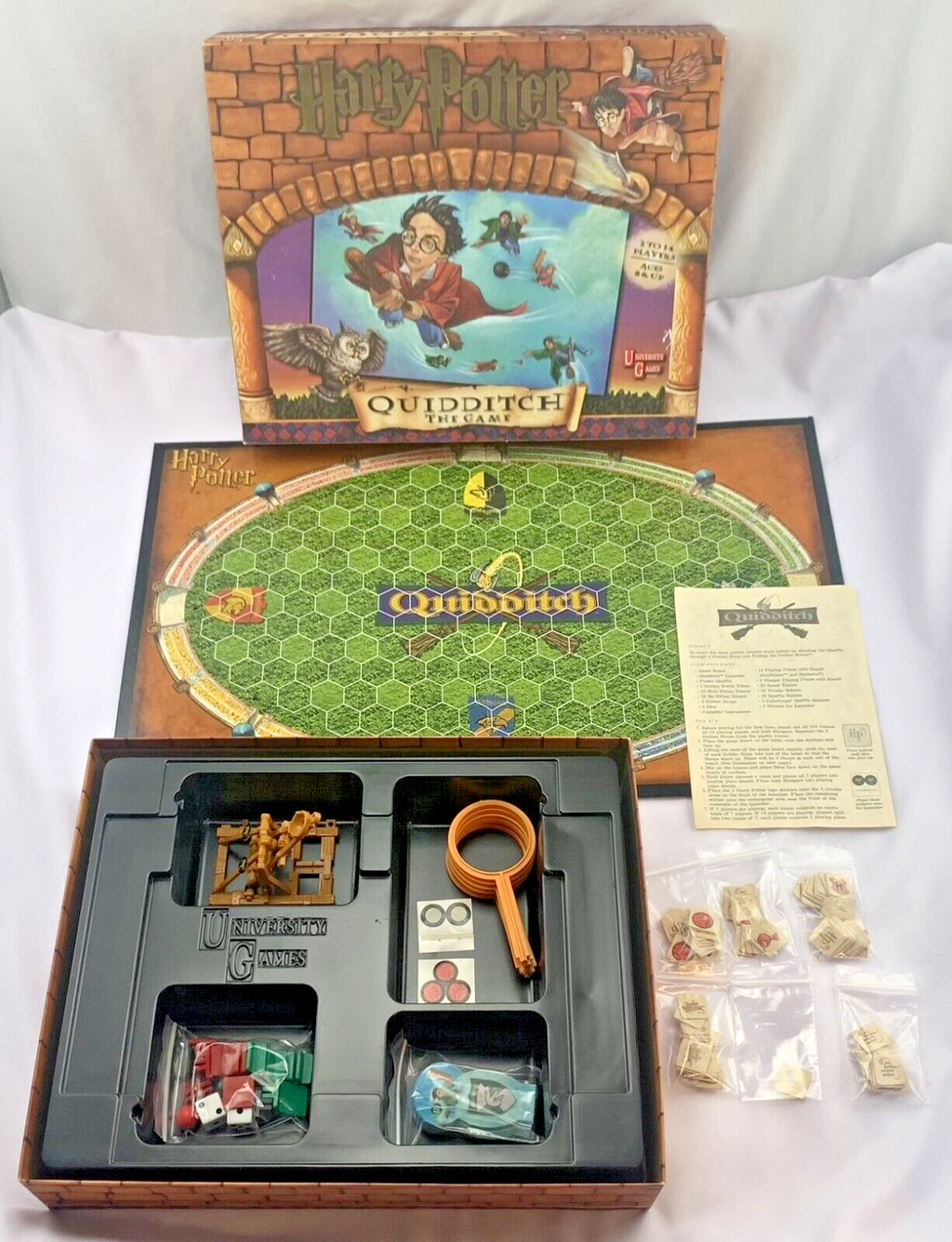 Harry Potter Quidditch: The Game - 2000 - University Games - Great Condition