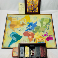 Risk Wood Bookshelf Game - 2005 - Hasbro - Great Condition