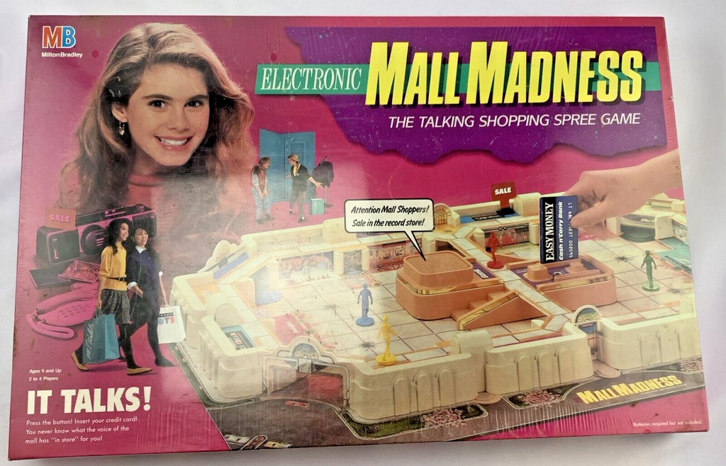 Mall Madness Game - 1989 - Milton Bradley - New/Sealed