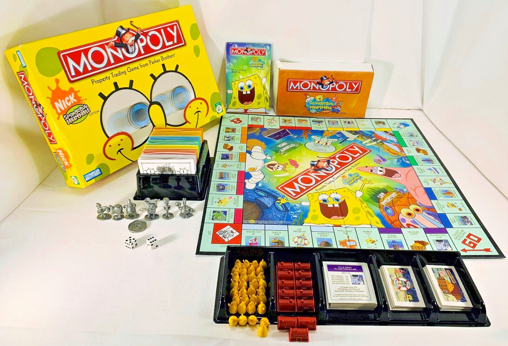 Spongebob Monopoly Game - 2005 - Parker Brothers - Great Condition