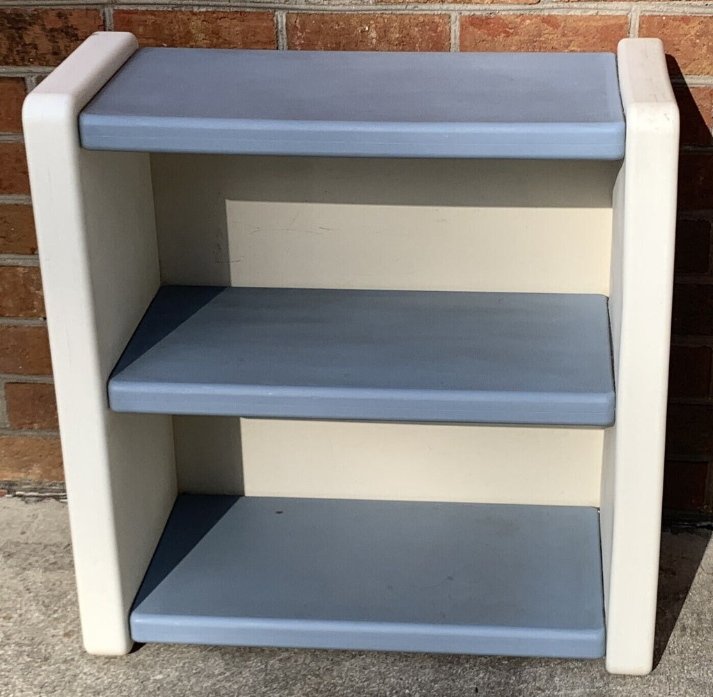 Little Tikes Blue and White Bookcase Shelf - Great Condition