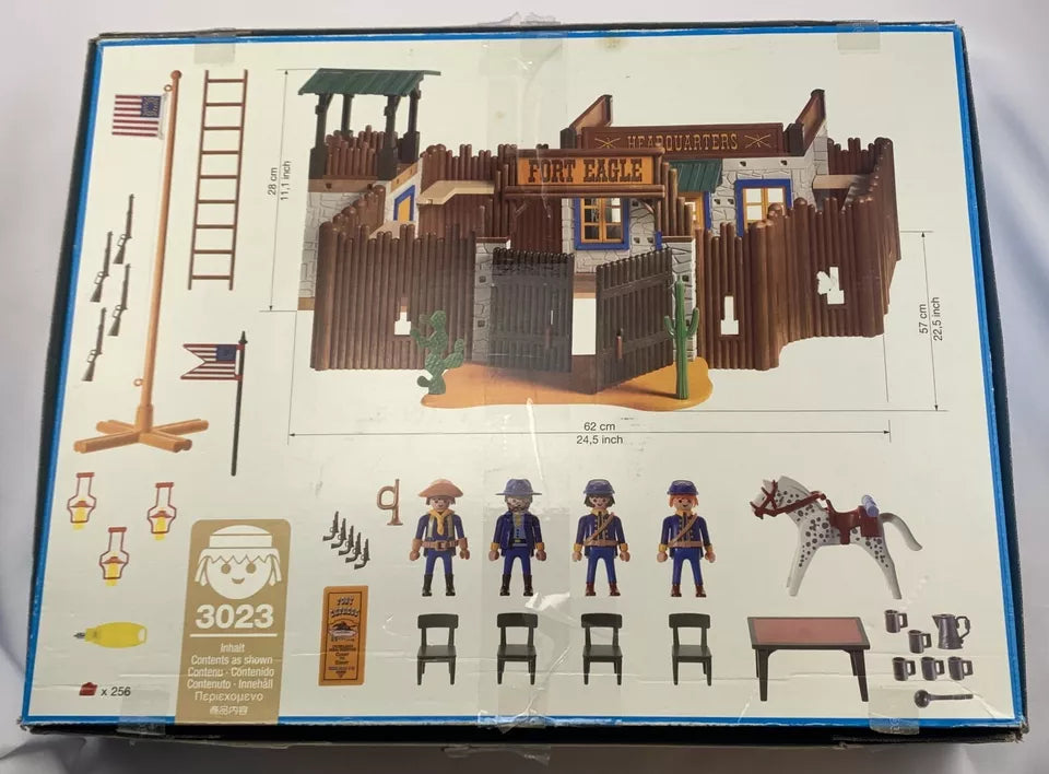 PLAYMOBIL (B1135) WESTERN – Cappello Per Pilastro Tetto Quartier Generale Fort 3023 (Usato)