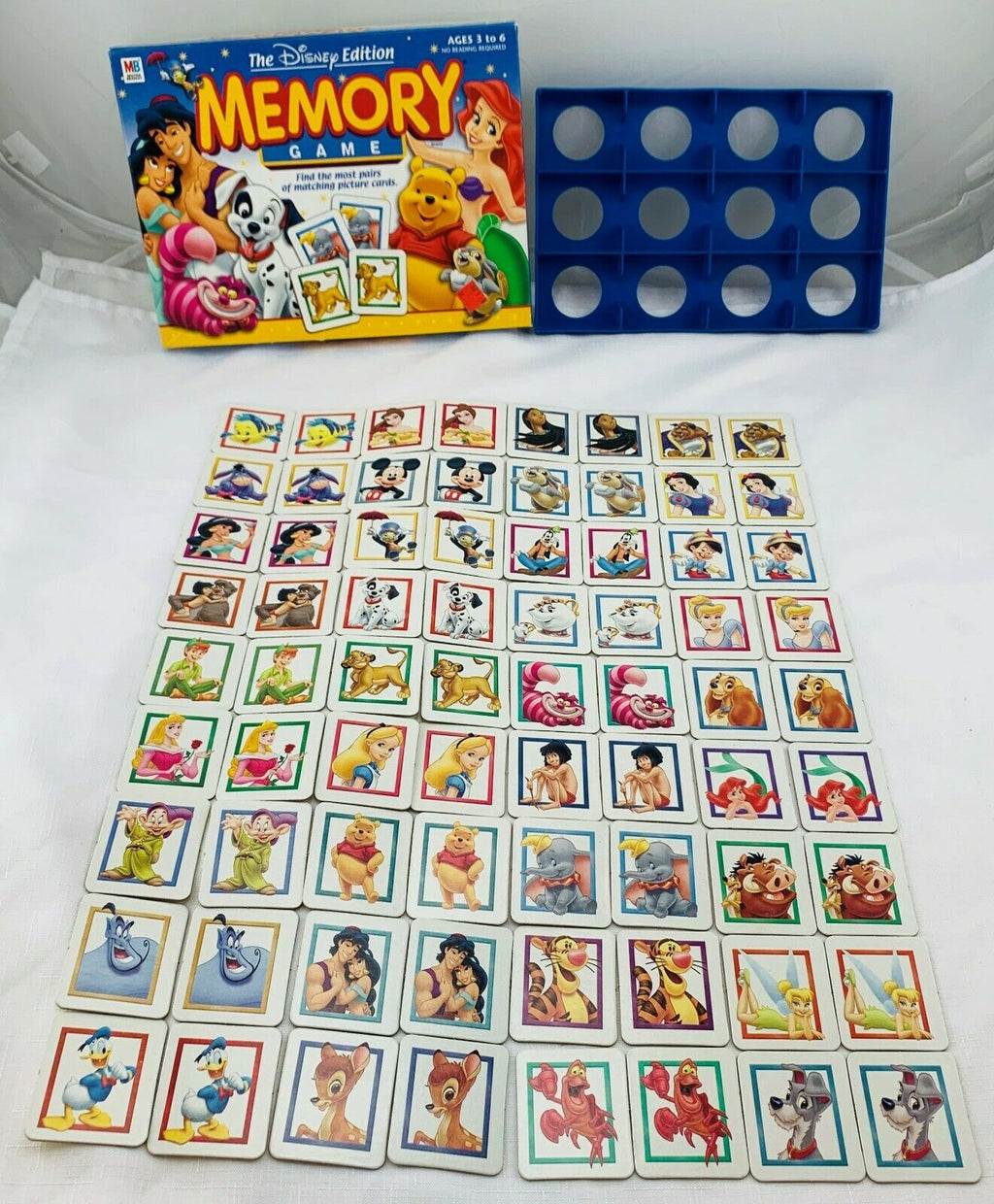 Disney Memory Game - 2002 - Milton Bradley - Great Condition