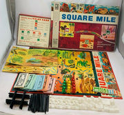Square Mile Game - 1962 - Milton Bradley - Good Condition