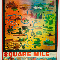Square Mile Game - 1962 - Milton Bradley - Good Condition