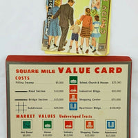 Square Mile Game - 1962 - Milton Bradley - Good Condition