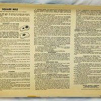 Square Mile Game - 1962 - Milton Bradley - Good Condition