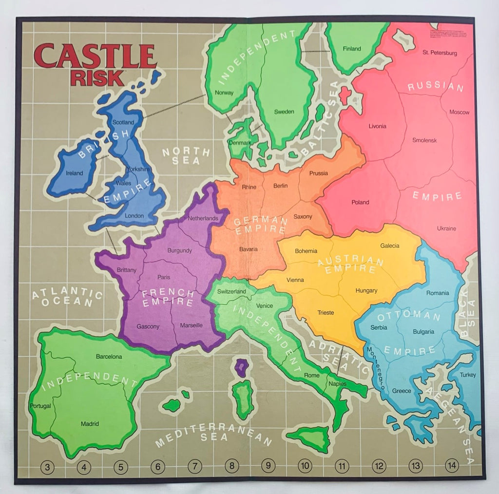 Castle Risk Rules Castle Risk Game - 1986 - Parker Brothers - Great Condition | Mandi's ...