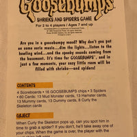 Goosebumps: Shrieks and Spiders Game - 1995 - Parker Brothers - Great Condition