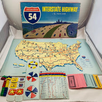Interstate Highway Game - 1963 - Selchow & Righter - Great Condition
