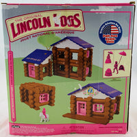 Lincoln Logs Pink Country Meadow Cottage - Very Condition