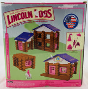 Lincoln Logs Pink Country Meadow Cottage - Very Condition