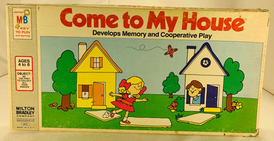 Come To My House Memory Game - 1974 - Milton Bradley - Great Condition