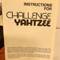 Challenge Yahtzee Game - 1974 - Milton Bradley - Great Condition