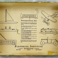 Transportation Set - 1935 - Playskool - Very Good Condition