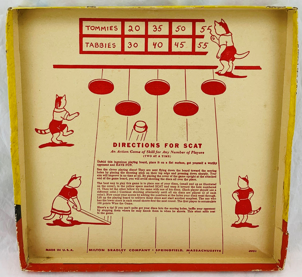 S S S Scat Cadaco No. 268 Cat Mouse Board Game Vintage Dexterity 1968  Sealed