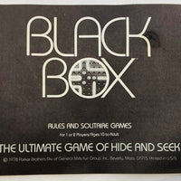 Black Box Game - 1977 - Parker Brothers - Great Condition