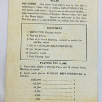 Squander Game - 1965 - Avalon Hill - Never Played