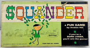 Squander Game - 1965 - Avalon Hill - Never Played