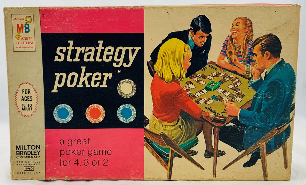 Strategy Poker Game - 1967 - Milton Bradley - Never Played