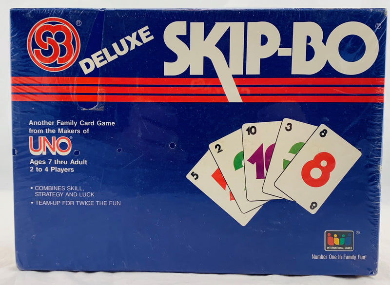 Vintage 1991 Skip Bo Card Game International Games Complete 2-6 Players  with Box