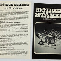 High Stakes Game - 1974 - Hasbro - Great Condition