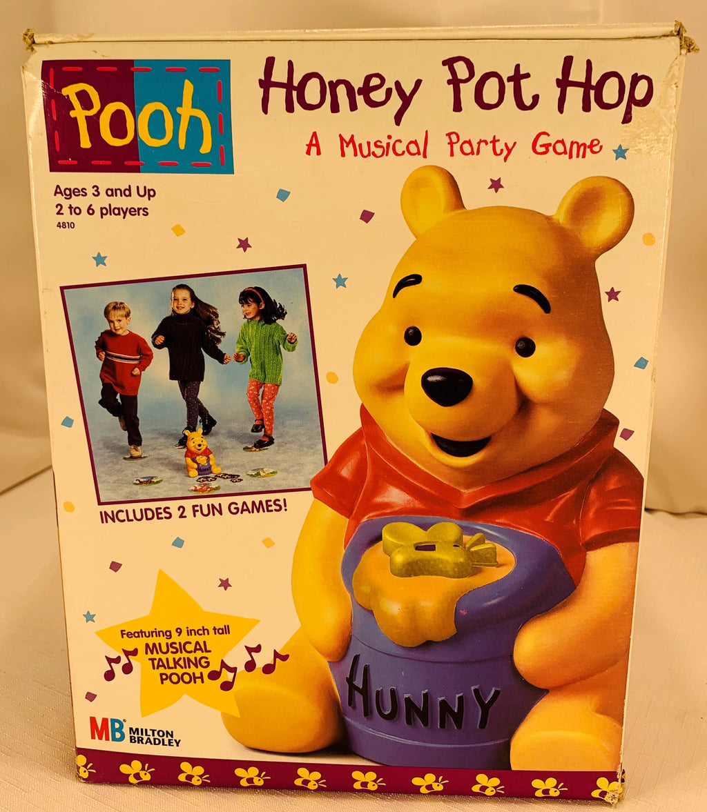 Winnie the Pooh Honey Pot Hop Game - 1998 - Milton Bradley - Great Condition