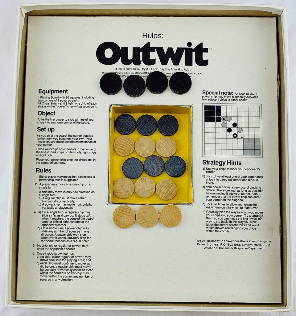 Outwit Game Outwit Game - 1979 - Milton Bradley - Great Condition | Mandi's Attic Toys