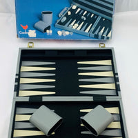 Backgammon Game 14.5" x 9.5" - Gray - Complete - Great Condition