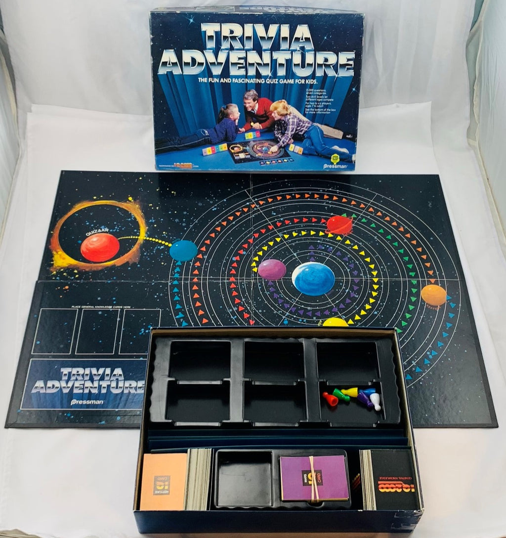 Trivia Adventure Game - 1983 - Pressman - Great Condition