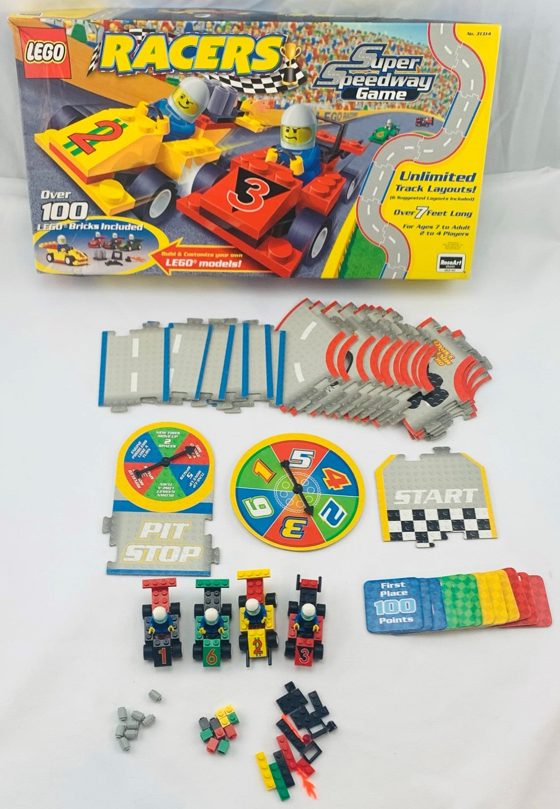 LEGO Racers Super Speedway Game - 2001 - RoseArt - Great Condition ...