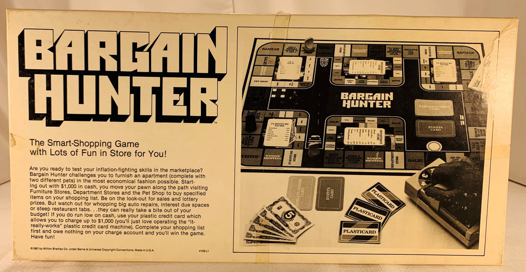 Bargain Hunter Game 1981 Milton Bradley Great Condition Mandi's Attic Toys