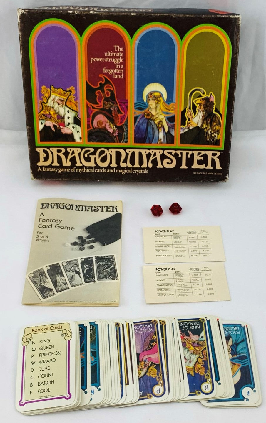 Dragonmaster Card Game - 1981 - E.S. Lowe - Good Condition