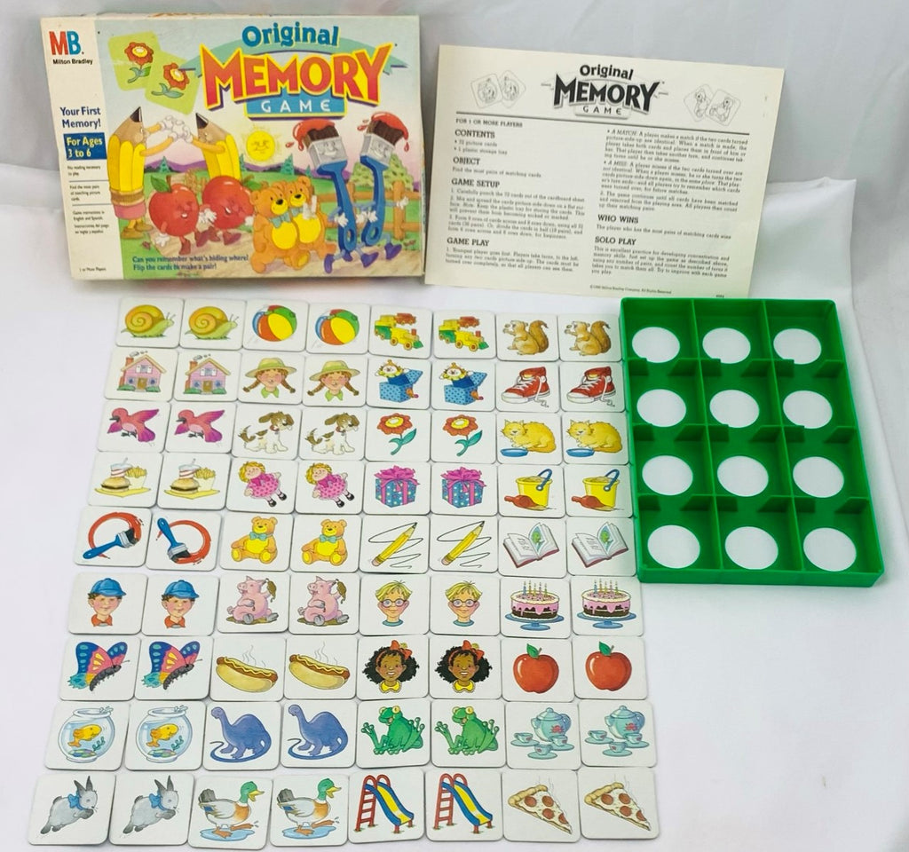 Memory Game - 1990 - Milton Bradley - Great Condition