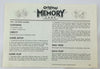 Memory Game - 1990 - Milton Bradley - Great Condition