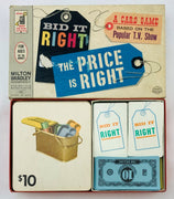 Bid It Right: The Price is Right Card Game - 1964 - Milton Bradley - Great Condition